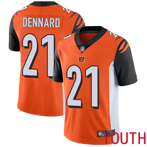 Cincinnati Bengals Limited Orange Youth Darqueze Dennard Alternate Jersey NFL Footballl 21 Vapor Untouchable